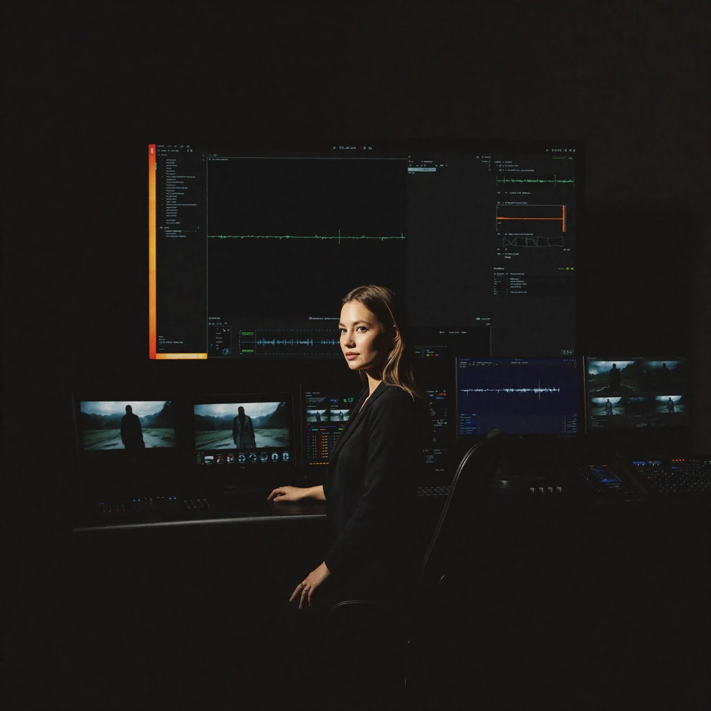 Professionelle Videoproduktion graylife – Ailine im Kino-Editing-Studio