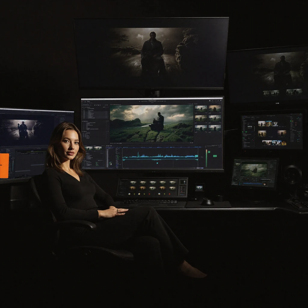 Digital Media & Content – Ailine im Editing Studio