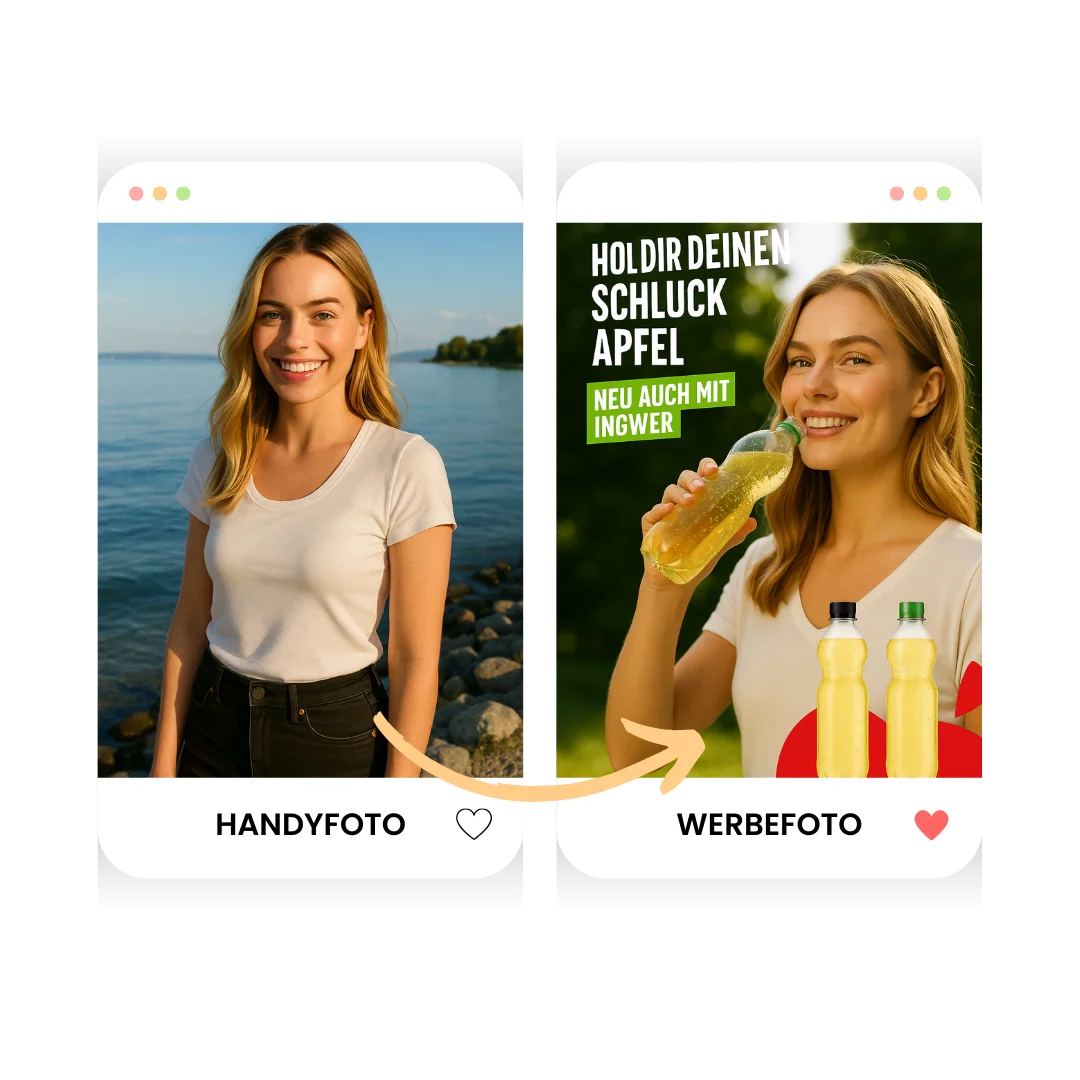 Handyfoto zu Werbefoto Transformation